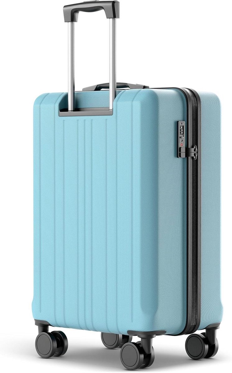 Reiskoffer - Handbagage Koffer - Lange Reizen - Lichtgewicht ABS - 67 cm - Blauw