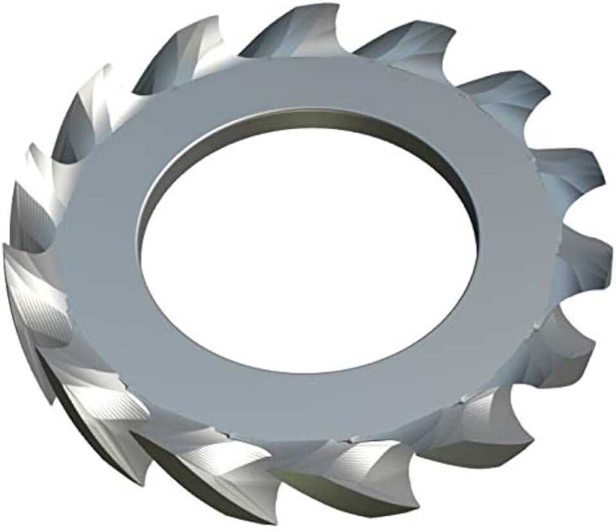 Getande Sluitringen (pak van 200) Verzinkt Gelegeerd Staal Ringen Externe Getande Pakking Getande s Tandborgring DIN 6798 (4.3mm 8mm)