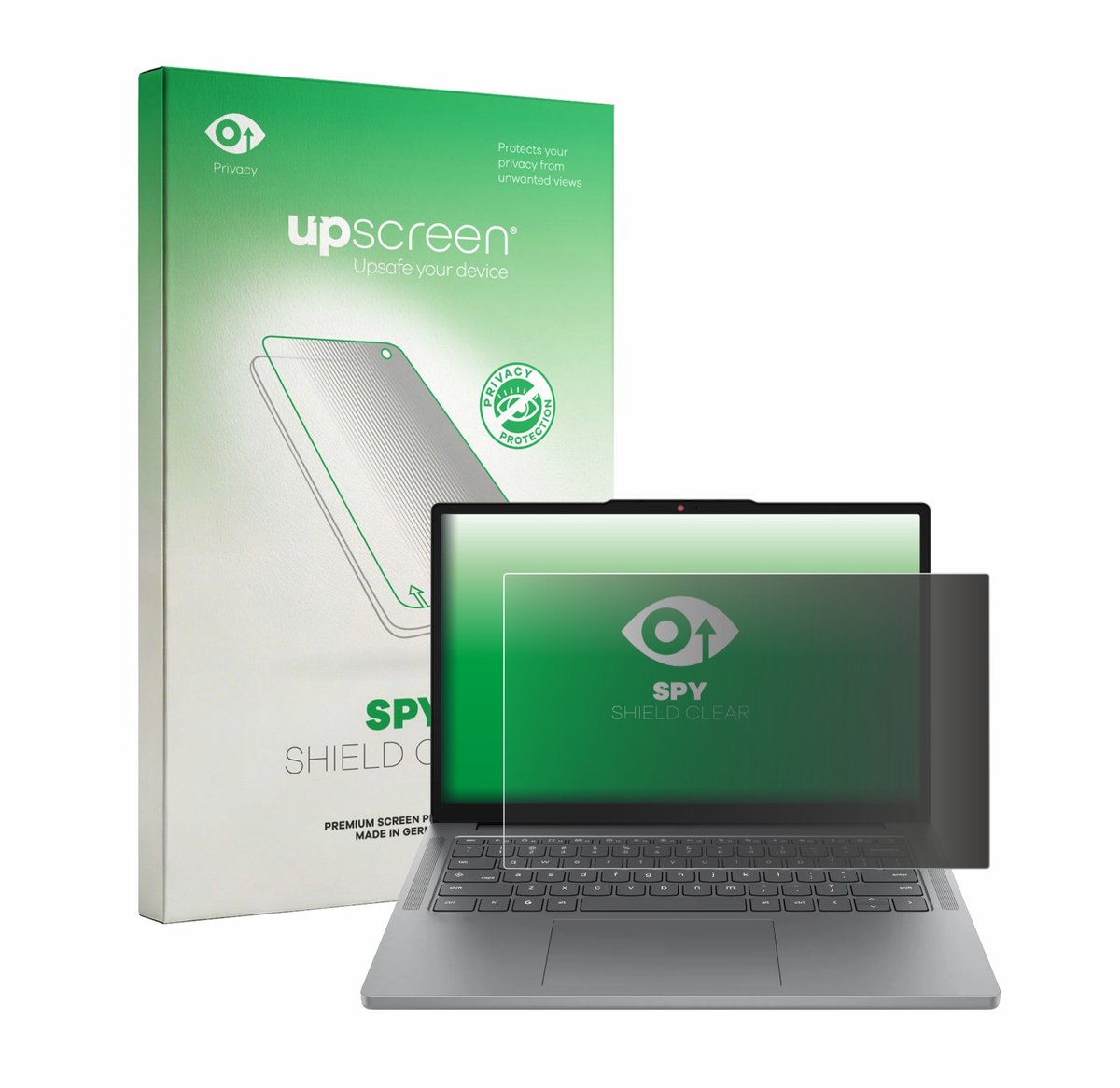 upscreen - privacy screenprotector voor Lenovo Chromebook m Gen 11 14" - Folie Beschermfolie Blauwlichtfilter