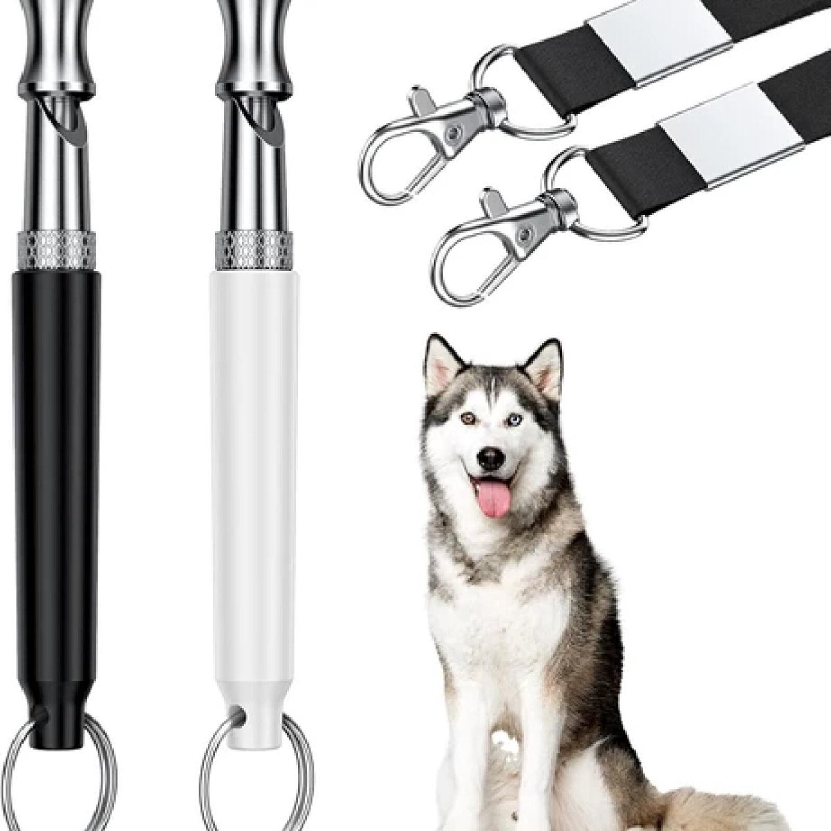 Hondenfluitje - 2 stuks - Hondenfluitje met koord - Fluitje voor honden - Professioneel - hondentraining - ultrasoon - professionele hondentrainingsfluitje - Geschikt voor alle waaronder Labrador Retrievers- Schotse Terriers en Golden Retrievers