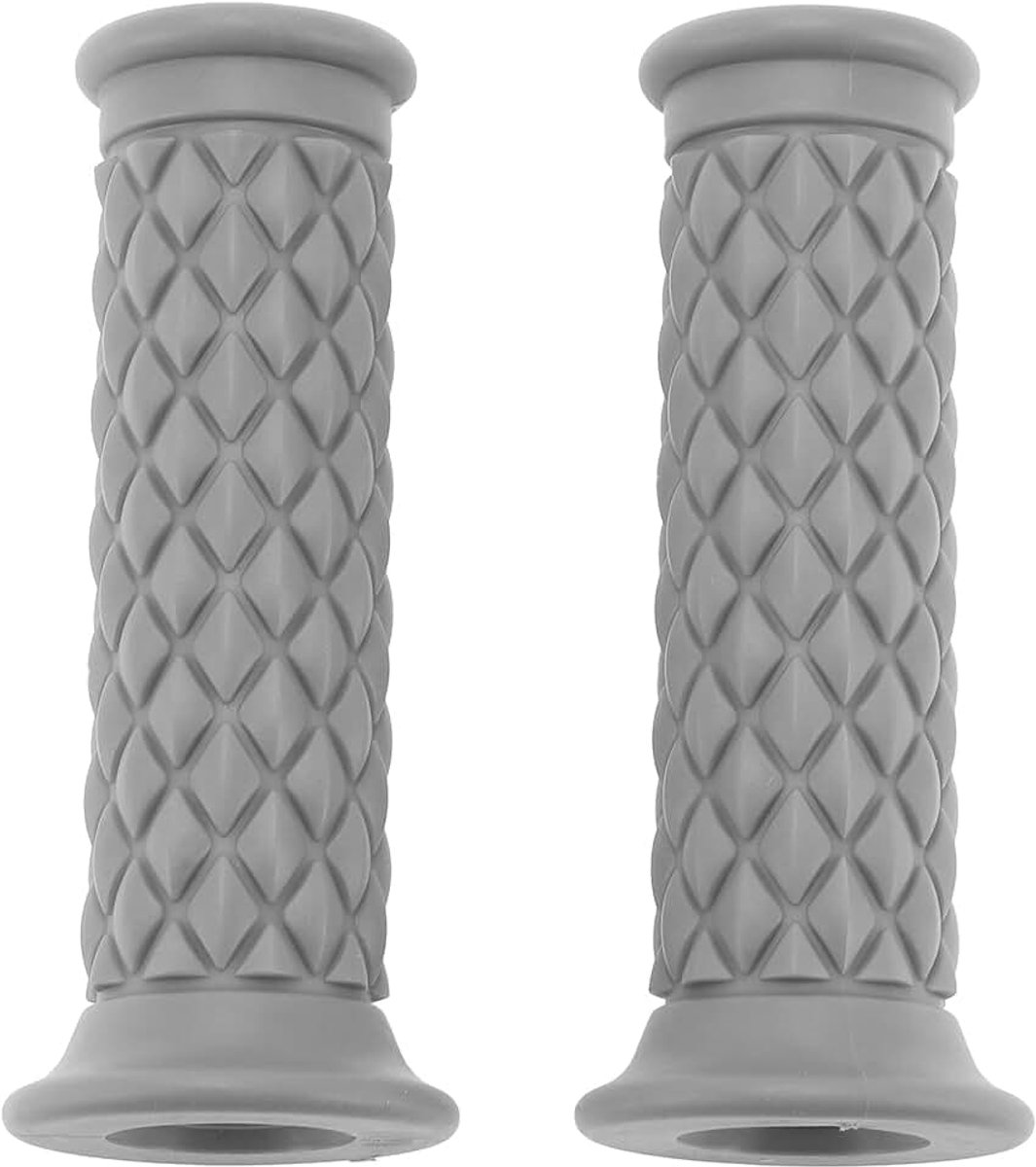 7/8 "22mm 15/16" 24mm Universele Motorfiets Handgrepen Cover Antislip Rubber Stuur Grips voor Motorfiets Scooter Fiets ATV Grijs 1 paar