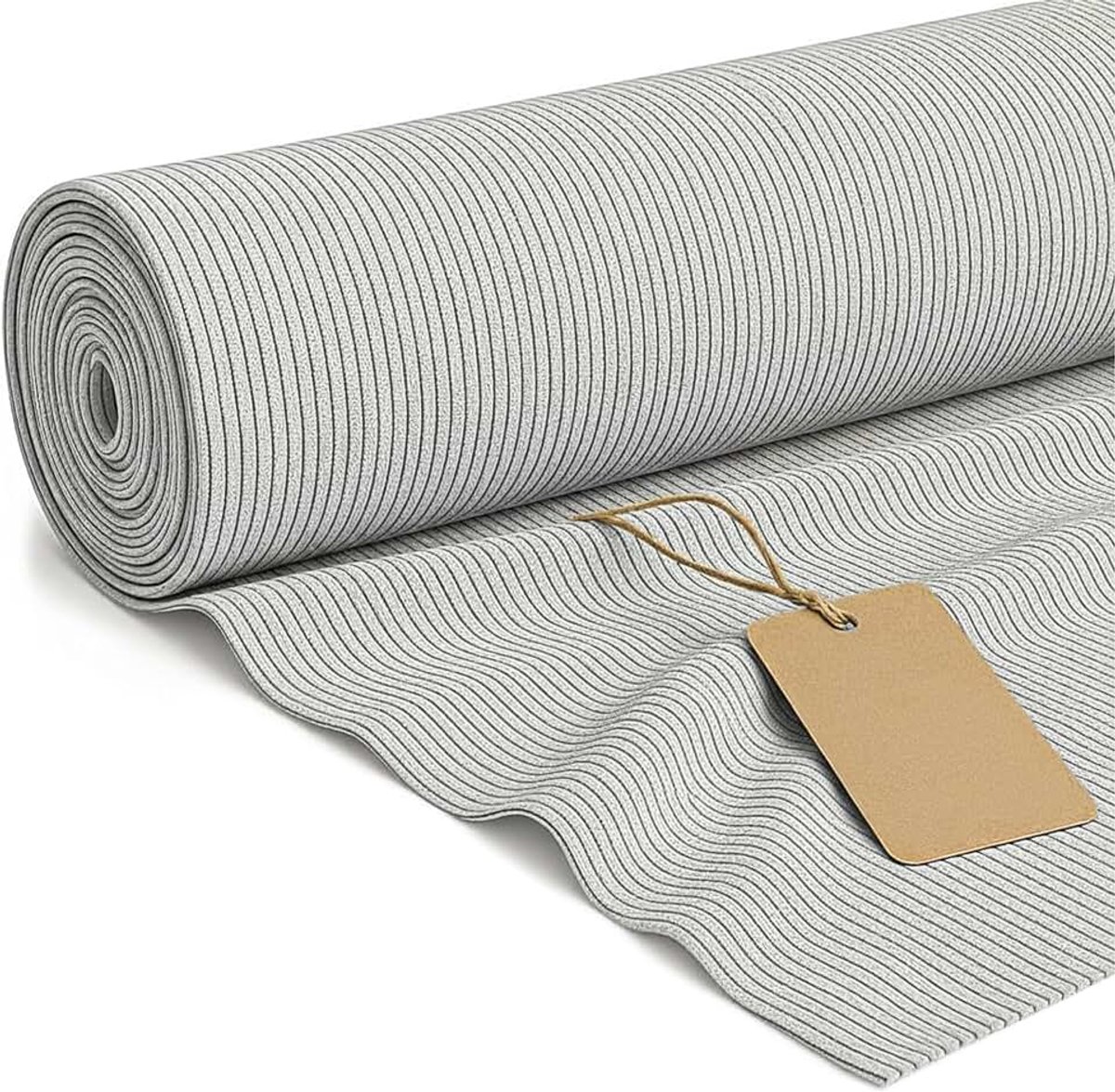Stof per meter, 2 m x 140 cm, fijn corduroy voor kussens, robuuste meubelstof voor het naaien van gordijnen, dekens en beddengoed, decoratieve stof per meter (lichtgrijs)