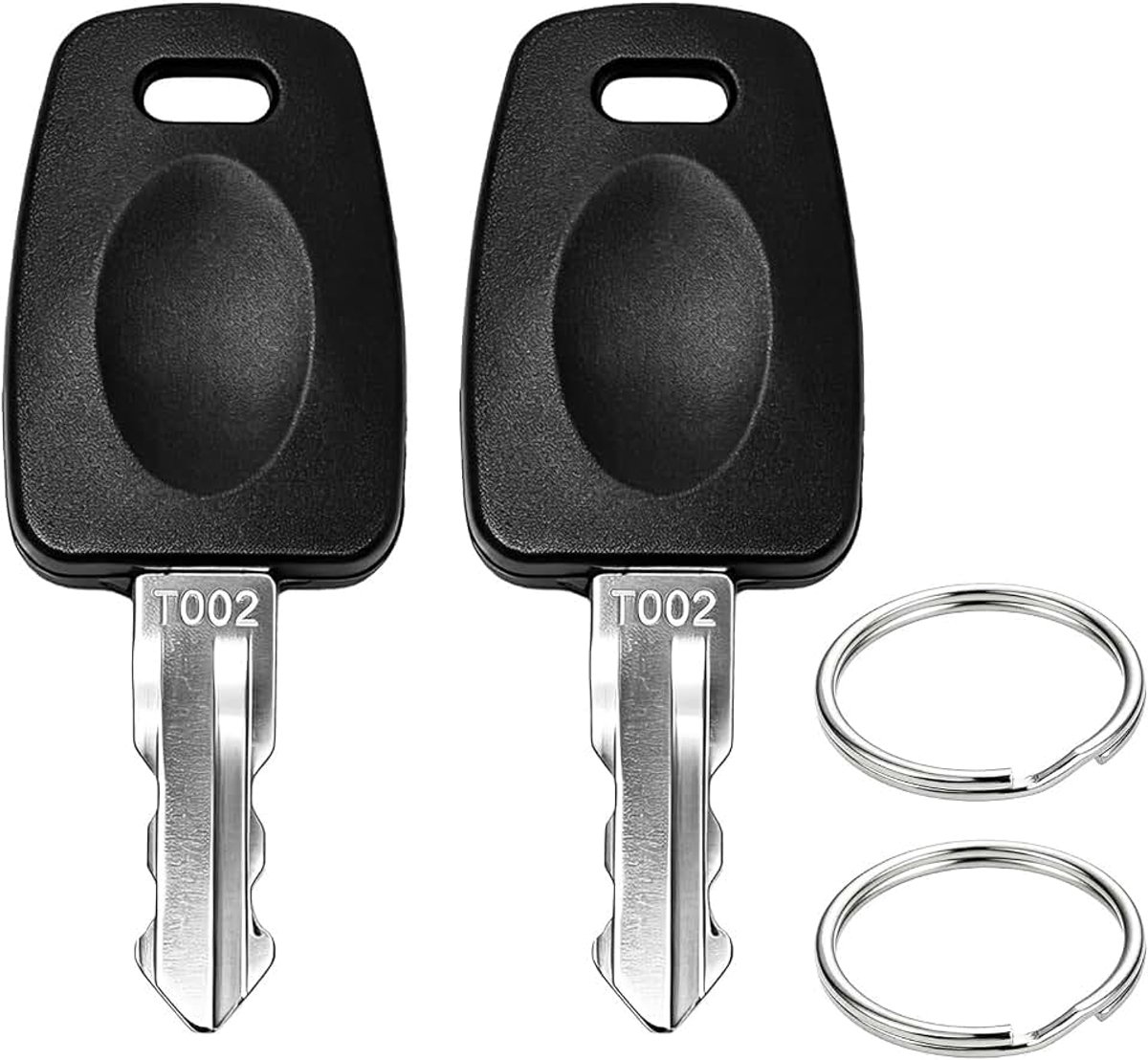 Sleutel compatibel met TSA007 TSA002, 2 stuks TSA-sleutels, compatibel met TSA 007 002, multifunctionele bagagesleutel voor bagage, koffer, wachtwoordsloten, TSA-slot (002 x 2)