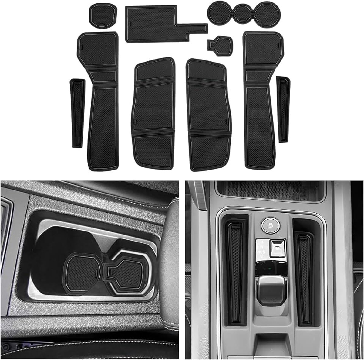 Compatibel met Cupra Formentor 2023, 2024, 2022, elektronische automatische transmissie, rubberen matten, middenconsole, antislipmatten, antislip, rubberen mat, Formentor V1 VZ VZ5 e-Hybrid