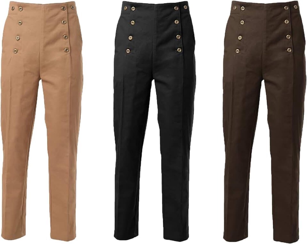 Victoriaanse broek voor heren, cosplay-kostuum, steampunk, gothic, broek,
