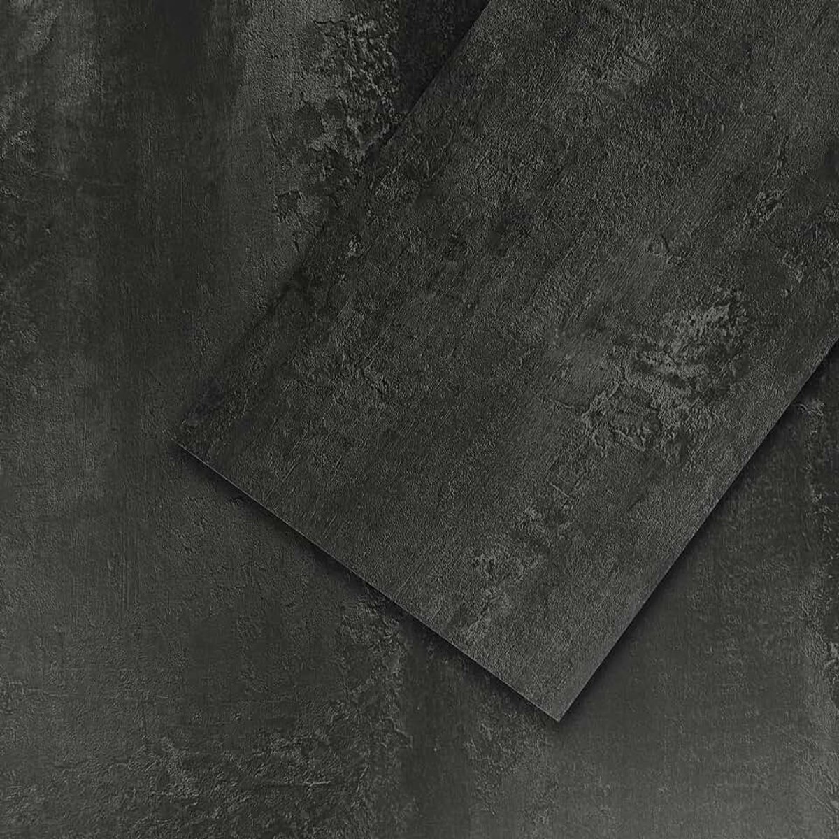 PVC-vloerbedekking, 12 tegels, zelfklevende vinyltegels, vinylvloer, betoneffect, vinylvloer, zelfklevend, 60,96 cm x 30,48 cm, dikte 1,5 mm, 2,23 m²