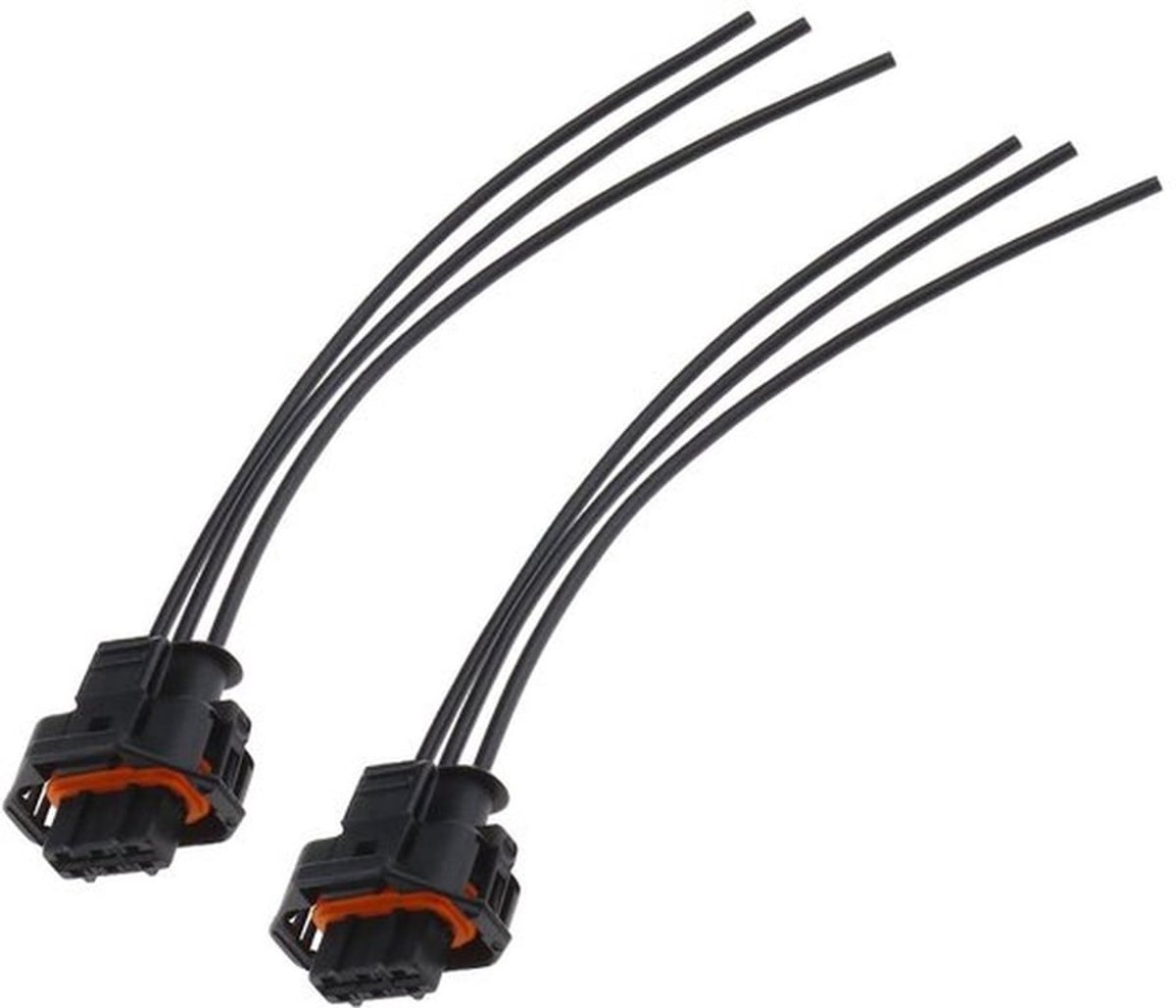 - Brandstof Rail Druksensor - 2 Connector - Voorbedrade Kabel - 6 Pins - Auto Onderdelen - Compatibel met Vivaro en Trafic - 13.5 cm