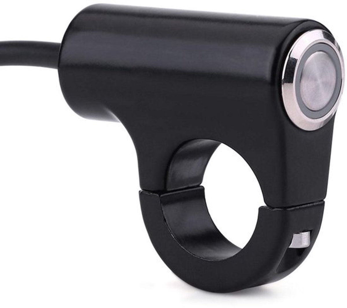 - Motorfiets schakelaar - Dip/grootlicht - Aluminiumlegering - Zwart - Klaxon motorfiets - Startknop motorfiets - Geschikt voor motoren - M..