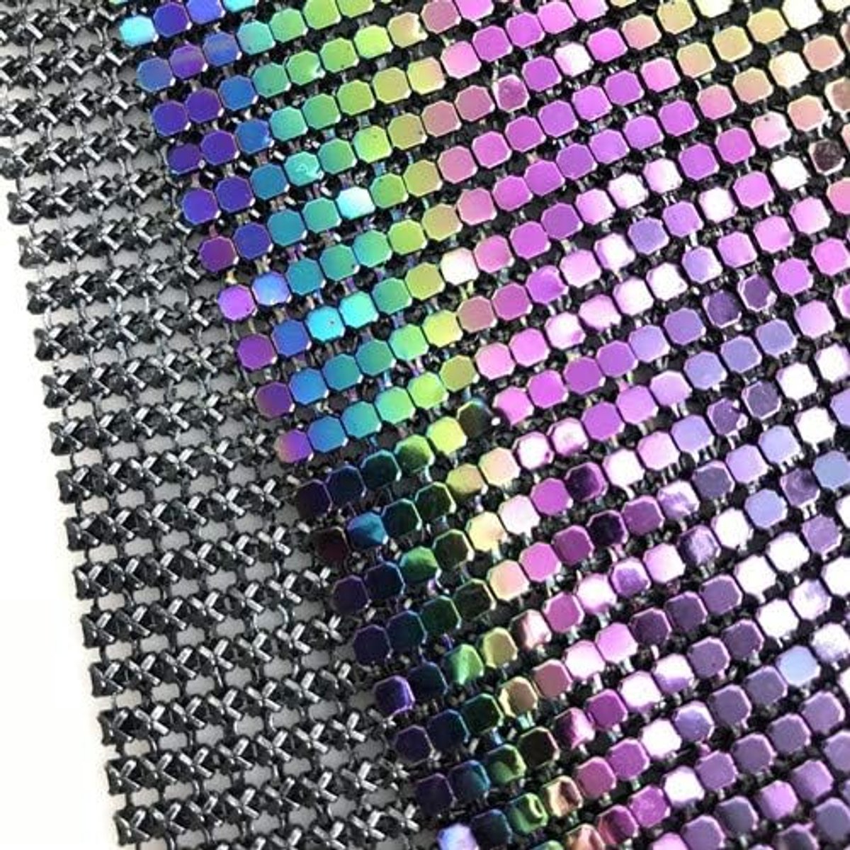 Stof kettingpost sieraden maken metalen gaasstof (colorfu, 150 x 45 cm)