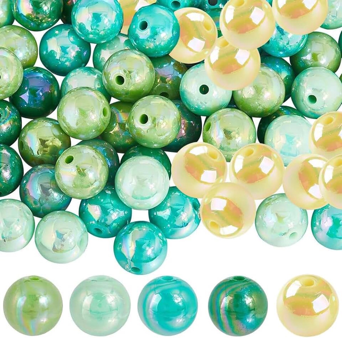 Kralen 16 mm Saint Patricks Day kralen bulk ronde vakantie kostuums partij decoratie losse spacer pen kraal voor sieraden maken ketting armband sleutelhanger