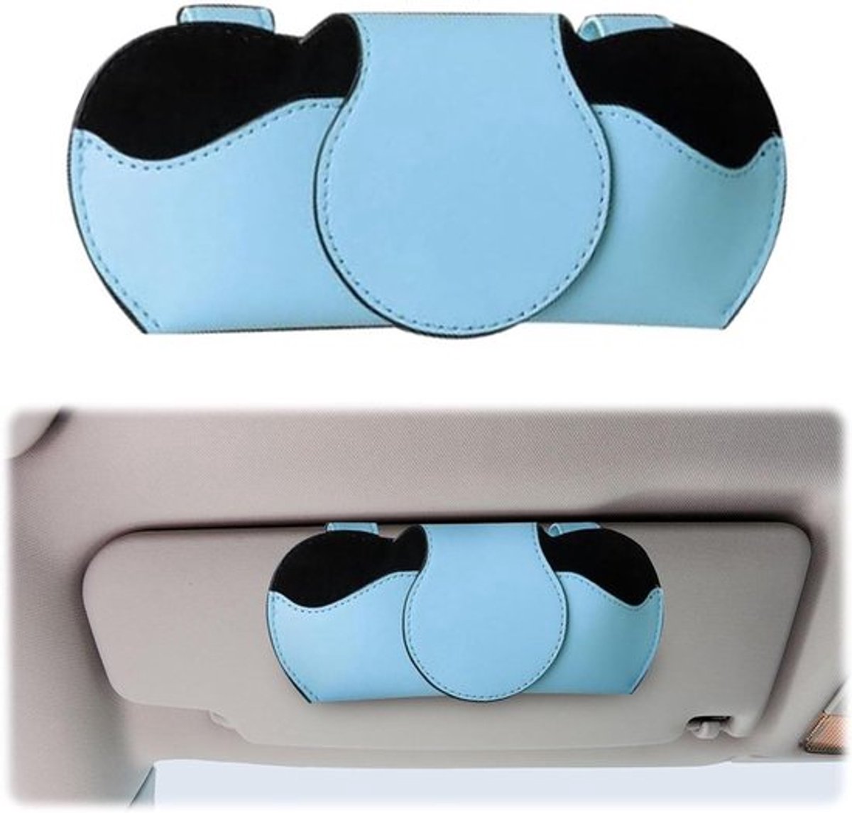 Hoogwaardige Auto Brillenhouder voor Bestuurders en Passagiers - Blauw