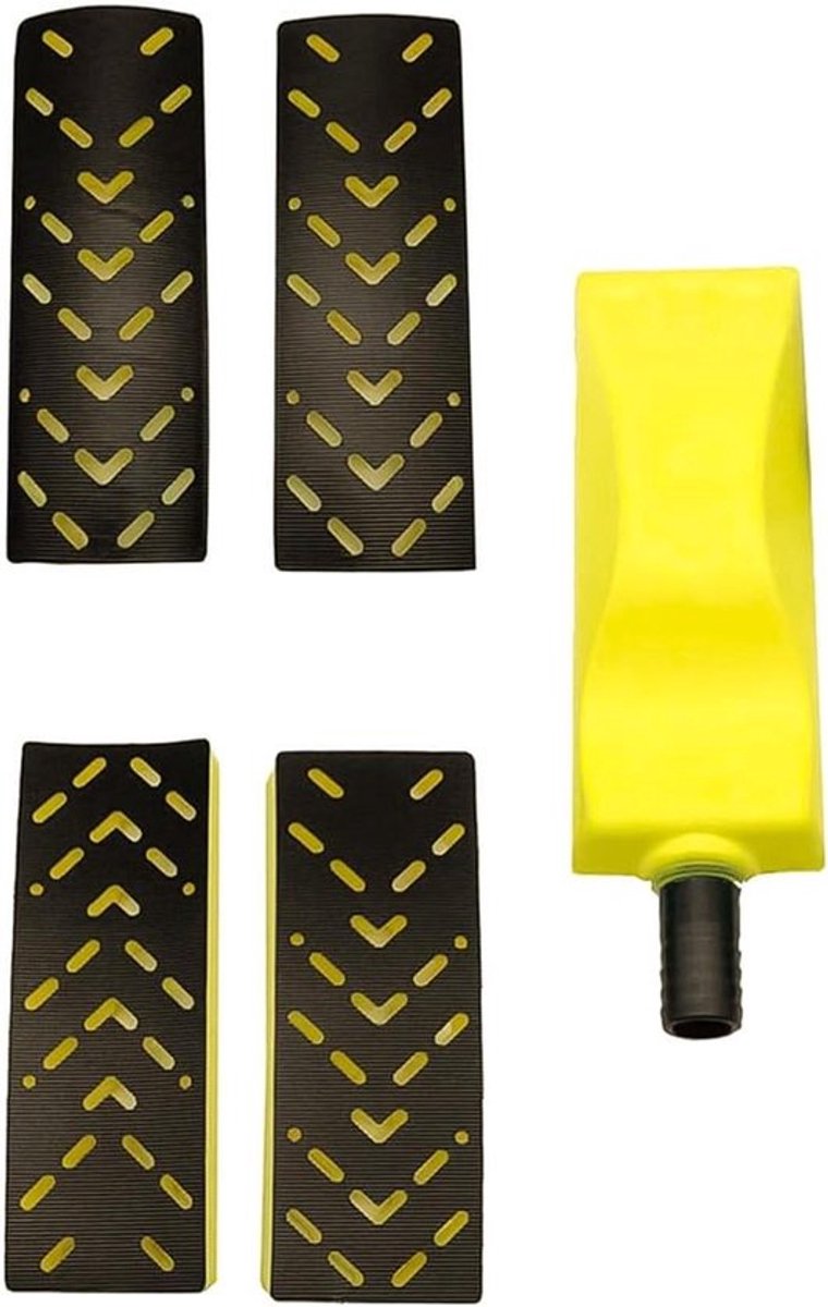 Schuurblok met handvat en zuignap voor 70x198mm schuurstroken | Voor handmatig schuren Vulmiddel DIY stofvrij schuren - Inclusief 3 reserve schuurblokken