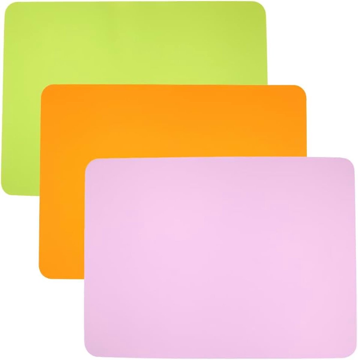 3 stuks siliconen matten, 40 x 30 cm, siliconen onderlegger, schilder- en knutselonderlegger, groot voor kinderen, schilderen, epoxyhars, handwerk, kleiaccessoires en werkblad, keuken, antislip en