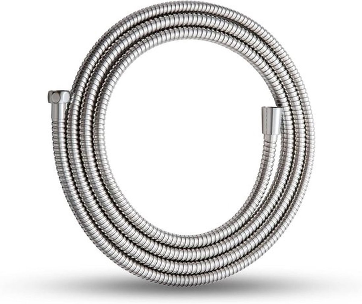 Roestvrijstalen doucheslang 3 meter - lekvrij en anti-knikkend - G1/2 inch aansluiting - gemakkelijk te reinigen - voor douche en badkamer - chroomkleurig.