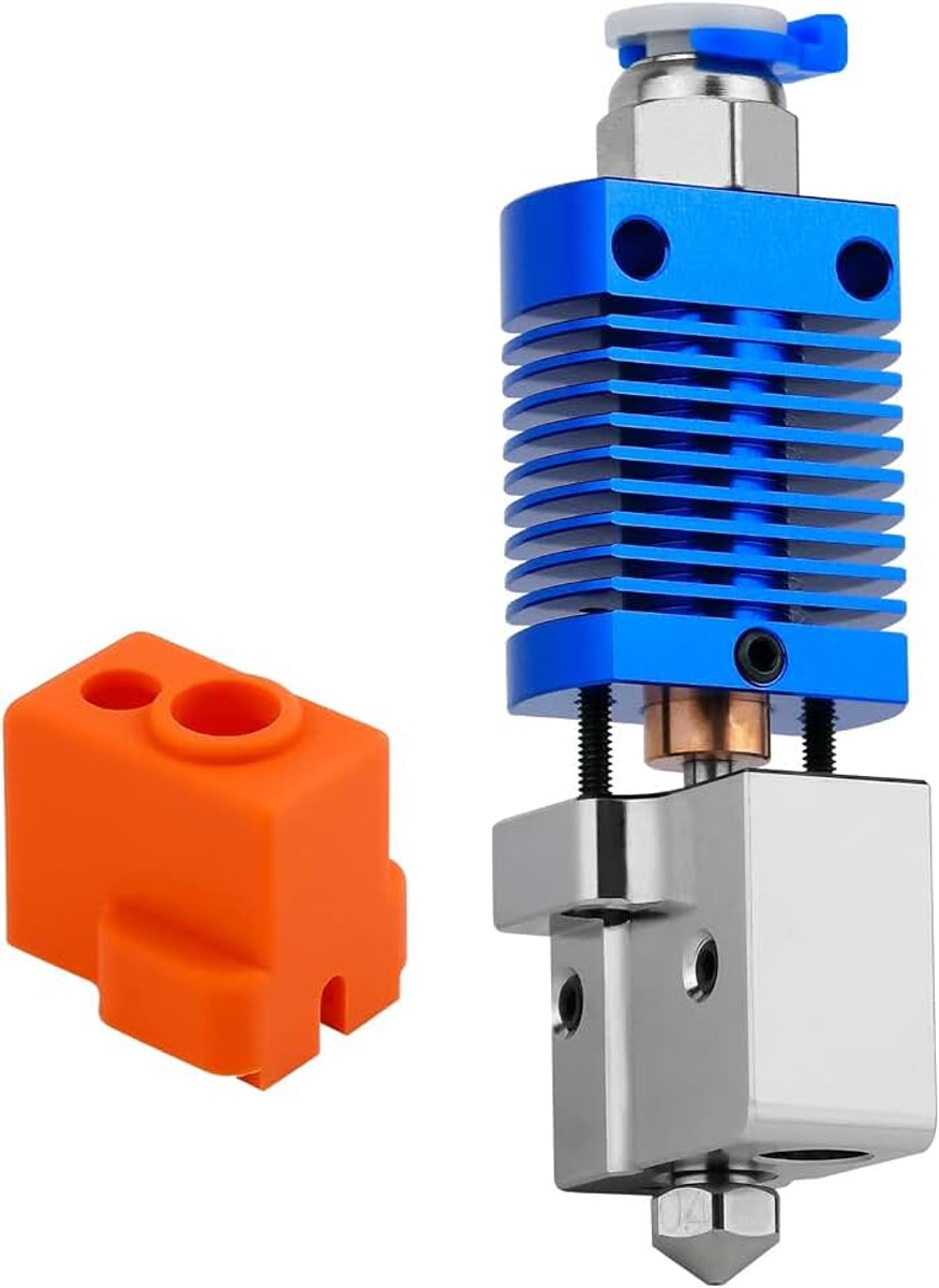 Alle Metalen Ender 3 Vulkaan Hotend Hoge Flow Hoge Snelheid, Bimetaal Heatbreak Plated Koper Heater Blok Non-Stick Nozzle voor CR10 Ender 3 V2 Pro / Plus 3D Printer