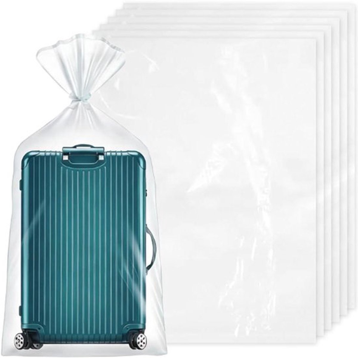 Grote Herbruikbare Plastic Zakken - Transparant - Waterdicht - 6 Stuks - Opbergzakken - 100 x 152 cm - Stofdicht - Voor Verhuizen en Pluche Dieren