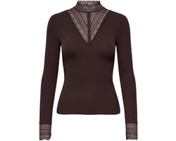 ONLY - ONLTILDE L/S HIGH NECK LACE TOP JRS Dames Top