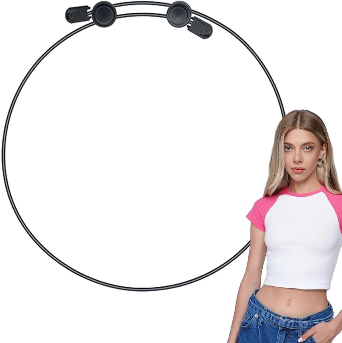 Elastiek voor shirts, buikband voor crop top | Verstelbare truiriem | om in te stoppen | Geplooide riem, truiriem, cropband navelplooien, overhemdplooien voor T-shirttrui, allerlei soorten