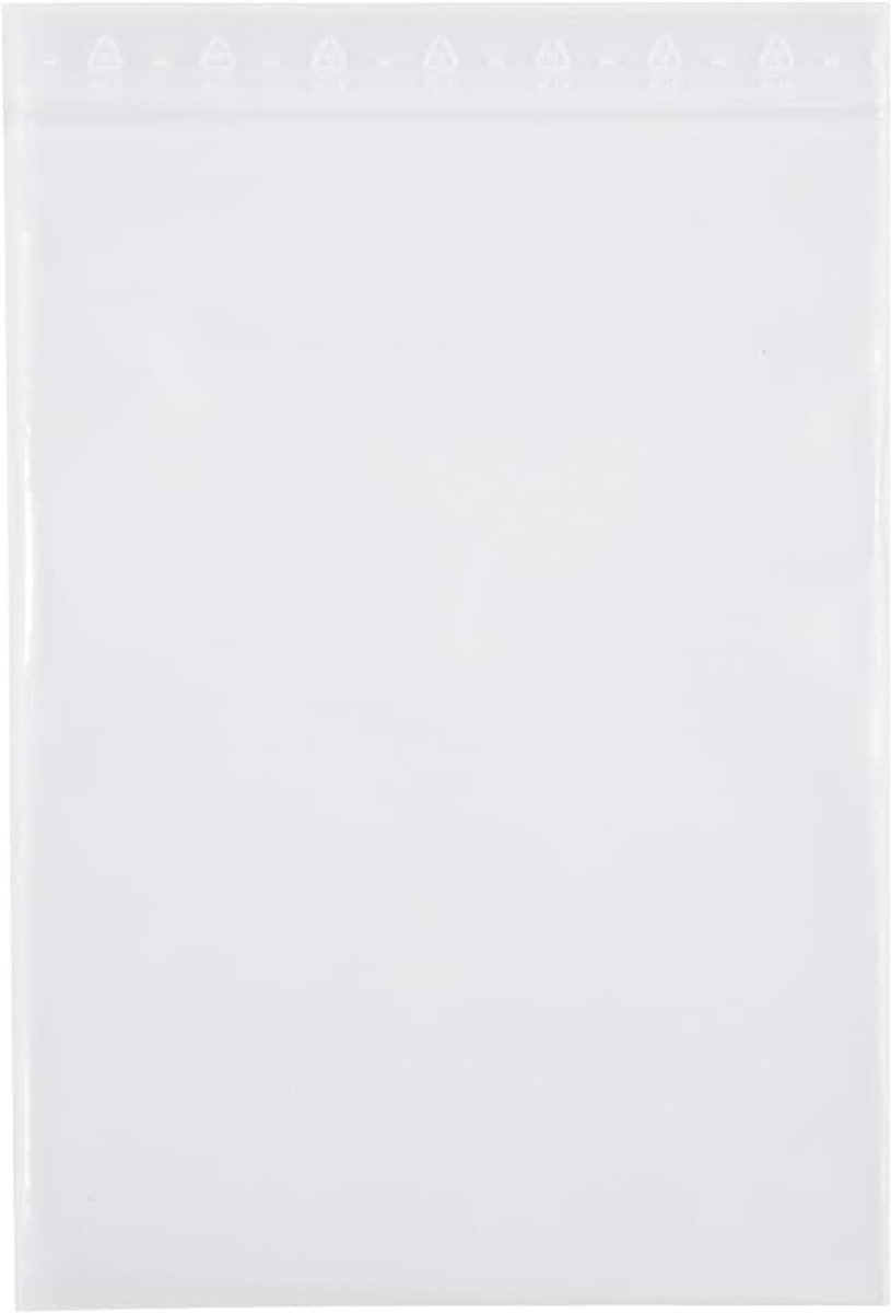Zakken met druksluiting, 40 x 60 mm, 100 stuks, 50 µ, Zip zakjes LDPE meinschraubenversand.de