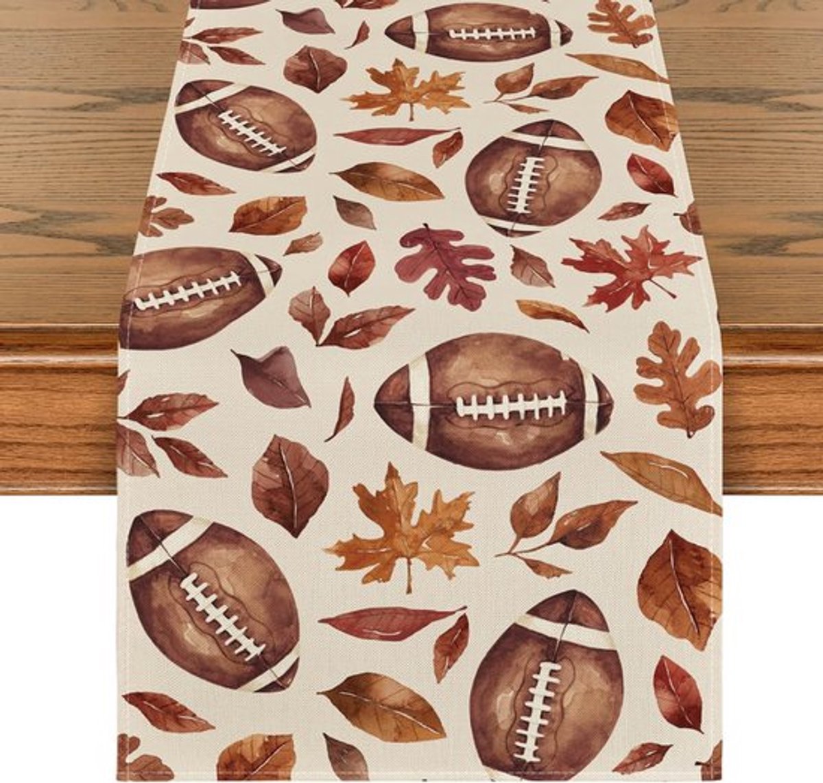 Maple Leaf Herfst Tafelloper, Seizoensgebonden Oogst Herfst Keukentafeldecoraties voor Thuisfeestdecoratie 13x72 inch