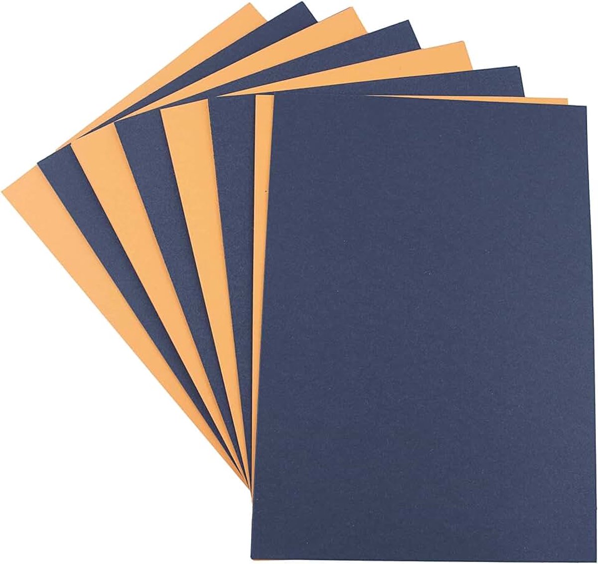 Gekleurde A4-Halloween-kaarten - 220 gsm - oranje/zwart (50 stuks/kaarten per verpakking) - van House of Card & Paper