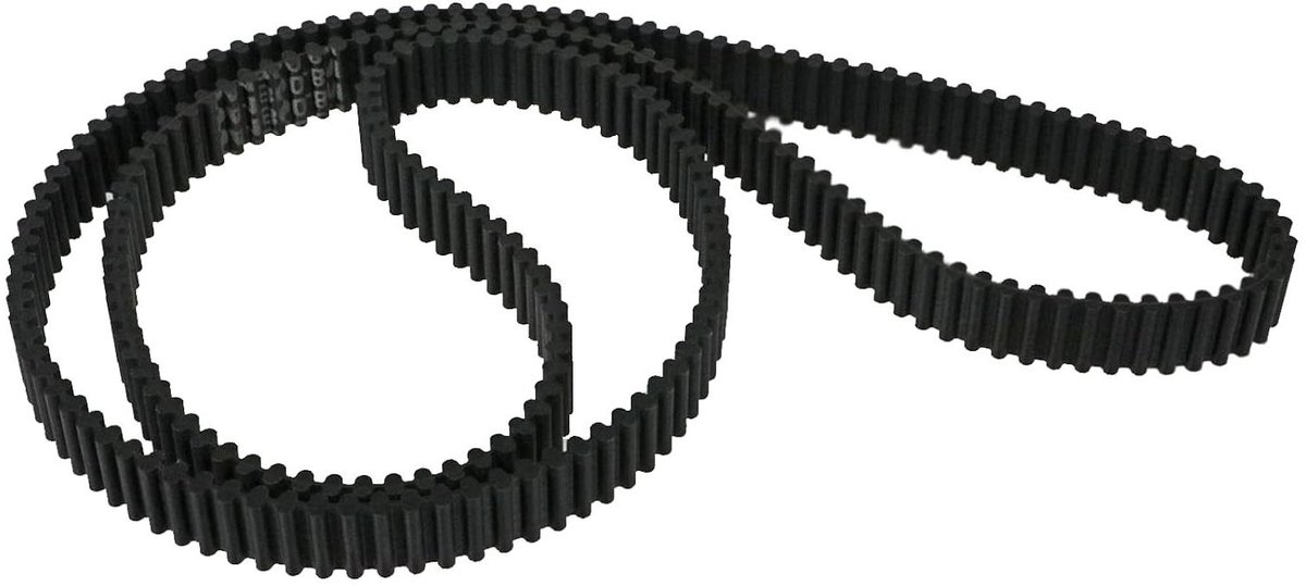 Getande Distributieriem - Vervangende Riem - Grasmaaier Onderhoud - Specifieke Tandplaats - 1800 mm x 25 mm - Zwart