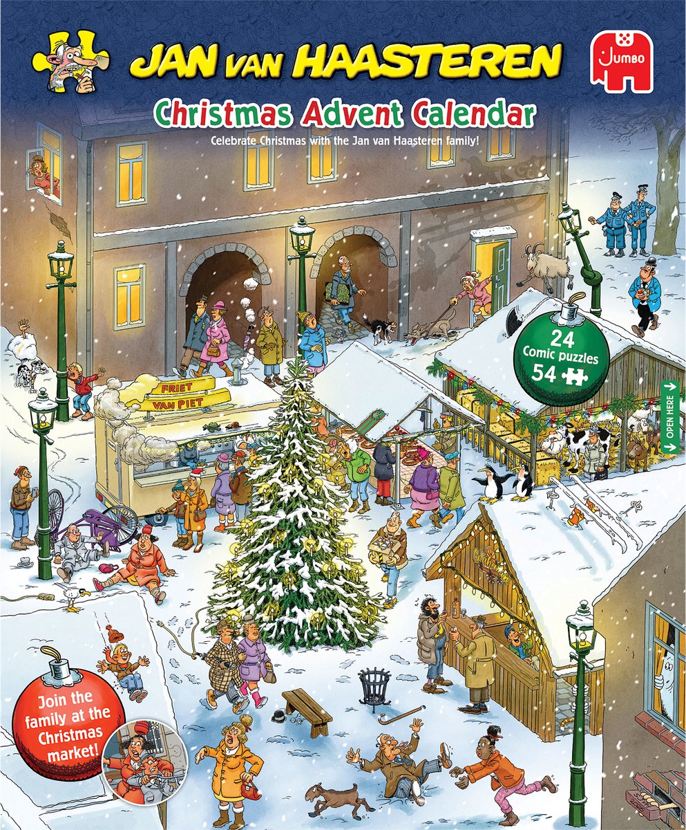 Jan van Haasteren Adventskalender 2026 - 24 puzzels van 54 stukjes - Legpuzzels volwassenen - – foto 4