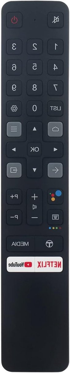 Universele Afstandsbediening - TV Bediening - Smart TV Bediening - Directe Werking - 10 Meter Bereik - Zwart