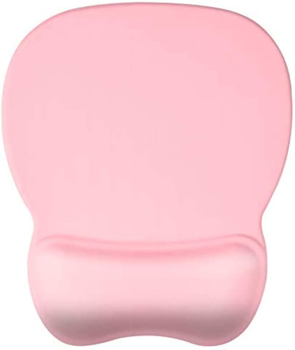 Muismat met Gel Polssteun, Mouse Pad, Gaming Mousepad, Roze | Ergonomic Mouse Mat with Wrist Support, Ergonomisch Muismat, Bureauonderlegger, Kantoorproducten, Antislip, Wasbaar