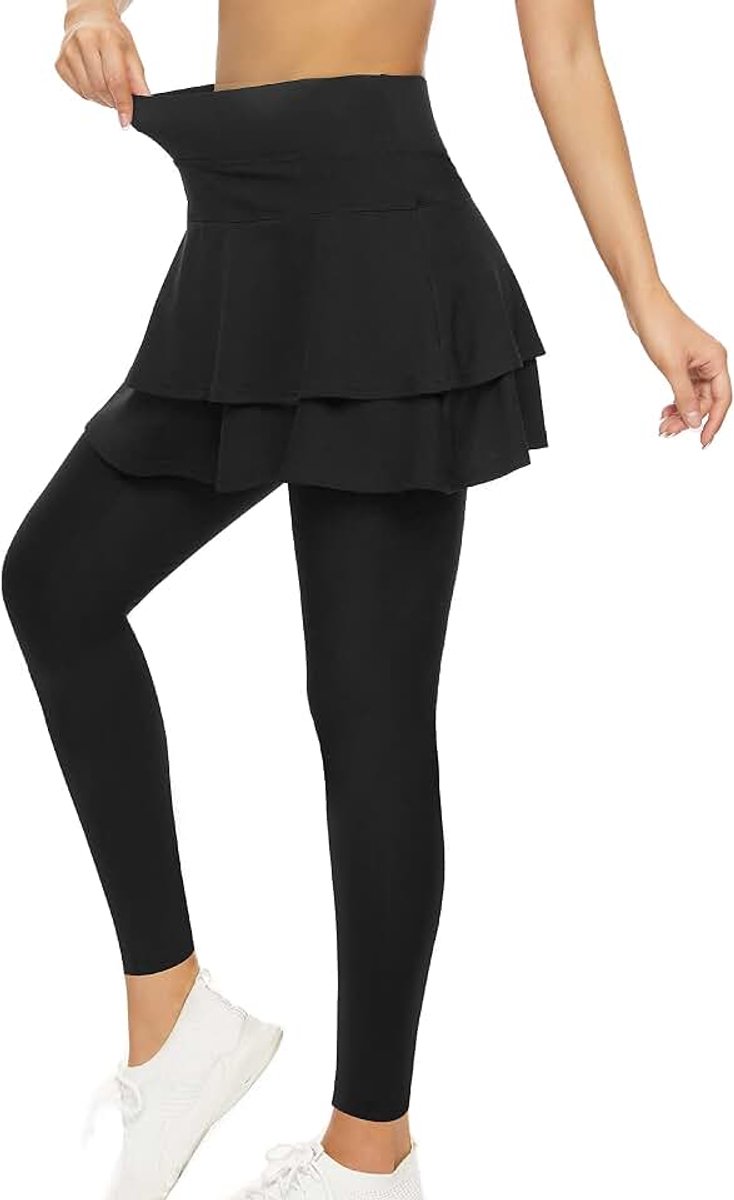 Tennisrok voor dames, golfrok met broek, korte sportrok met broek, plooirok, looprok, minirok met shorts, sportrok voor fitness, workout, hardlopen, hockey