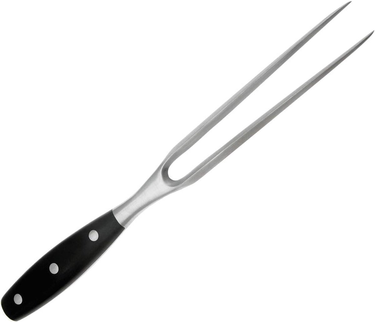 Vleesvork roestvrij staal 30 cm kookvork, grillvork servier braadvork verdikt
