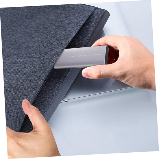 Externe Solid State Drive - Draagbare HHD - Snelle Gegevensoverdracht - Ultradun Lichtgewicht - 11.5 cm - Zilver — afbeelding 4