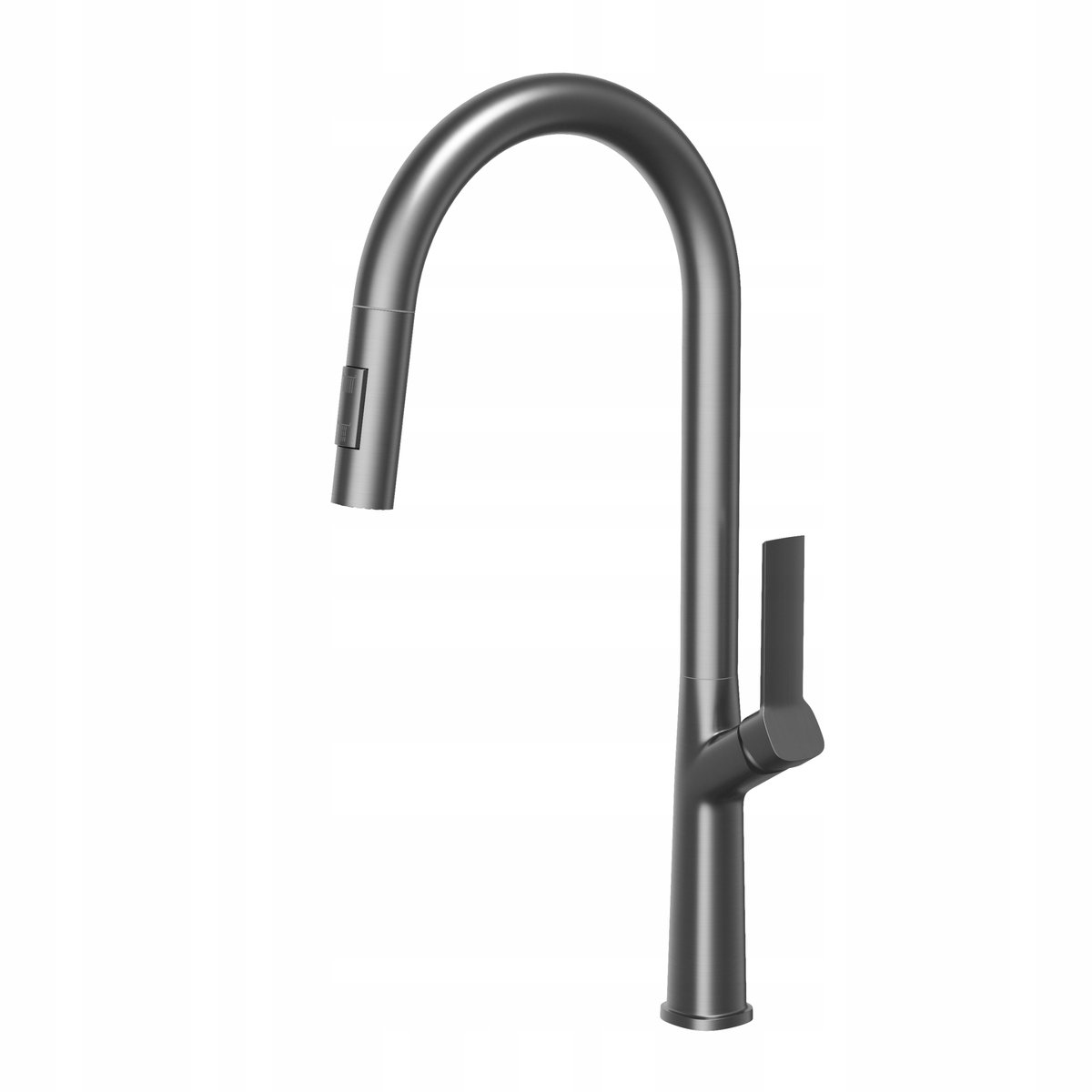 Awra Keukenkraan Gun Metal met Uittrekbare Spuit en Dubbele Functie