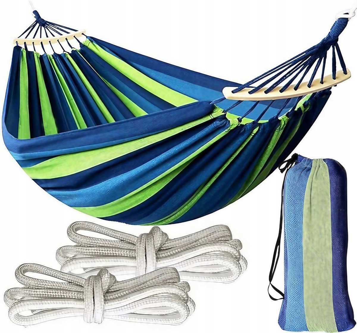 XXL Tweepersoons Tuinhangmat 260x150cm - Sterk en Comfortabel