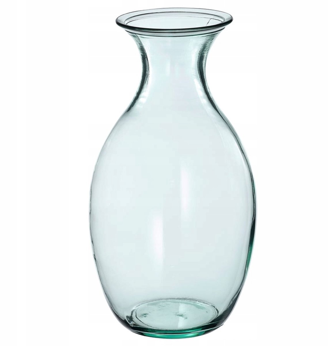 IKEA BERGKORSBAR Vaas - Helder Groen Glas, 28 cm Hoog