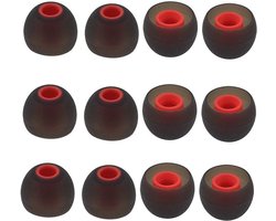 12 STKS Vervanging Oordopjes Oordopjes Oordels Oorkussens Siliconen Buds voor Senso, TOZO, Sony & Andere Inner Hole 3.8mm in-Ear Hoofdtelefoon (M)