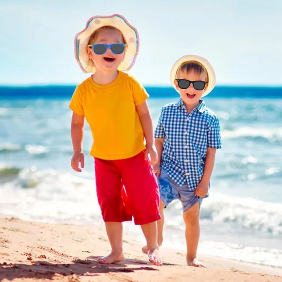 Meerkleurige Zonnebrillen voor Kinderen - 3 Stuks, UV400 Gepolariseerd, Perfect voor Jongens en Meisjes van 2 tot 12 Jaar van Merkloos — afbeelding 3