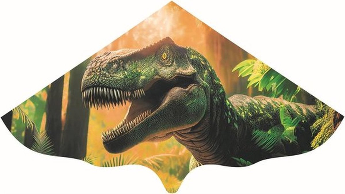 Kindervlieger met dinosaurusmotief - Eenlijnige vlieger voor kinderen, ideaal voor buitenavonturen