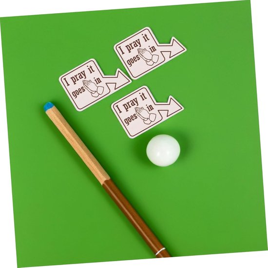 Biljart Pocket Markers - Pooltafel Markering - Decoratie Speelkamer - Handgesneden Details - 75 x 5 x 08 cm - Wit — afbeelding 3