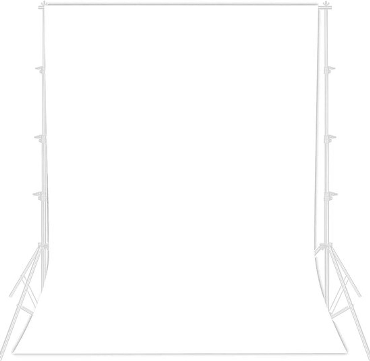 Achtergronddoek 3 x 3 m Wit Canvas voor Foto's - Lichtabsorberende Fotowand voor Evenementen en Bedrijven