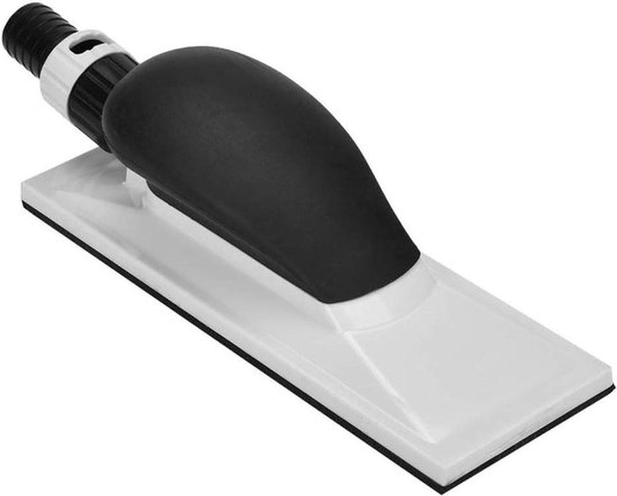 Handschuurmachine met zacht handvat voor hout, gipsplaten, metaal - Inclusief houder voor handschuurblok - Ideaal voor auto-carrosseriepolijsten