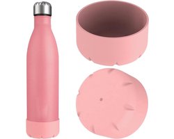 - Waterflesbeschermer - Siliconen - Lichtroze - Bescherming - 25oz Colaflessen - 2-pack - Compatibel met ORIGINAL, BJPKPK, Konokyo - Flessenbeschermer
