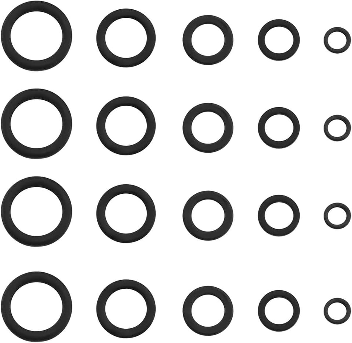 100 stks Ronde Rig Rig Ringen RVS Matt Vissen Ring Vissen Zwarte Coating 5 Maten Vissen Split Ringen Lokken Aas Connector Accessoire (2/3.1/3.7/4.4/5.3mm)