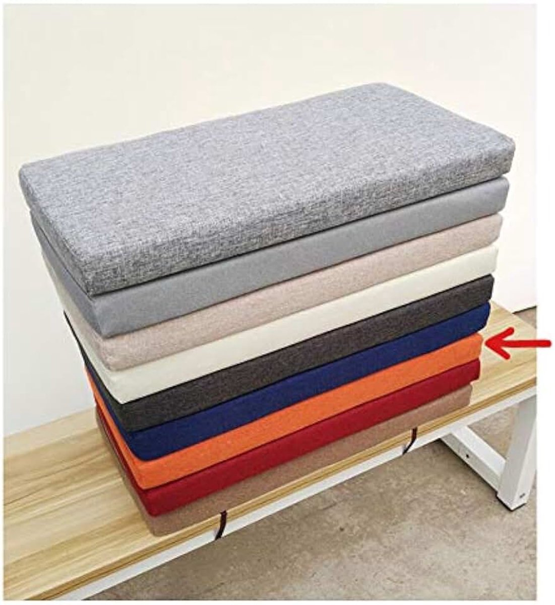 Bankkussen, zachte ligstoel kussen bank schommel kussens, 2 zitplaatsen grote tuin stoel kussen pad elastische dikker eetstoel pads-oranje 150×50×5cm (59×19×2in)