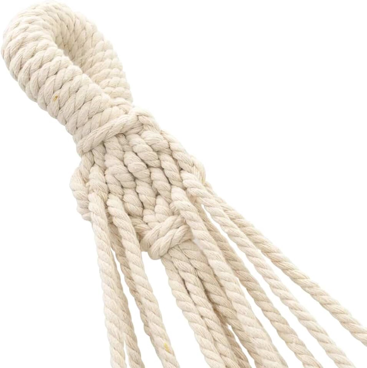 Hangmat 260 x 150 cm, crème, meubels voor huis, binnen, buiten, woonkamer, slaapkamer