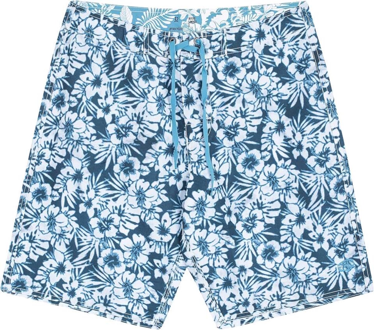 Boardshorts van Gerecycled Polyester MAKENA Blauw (48)