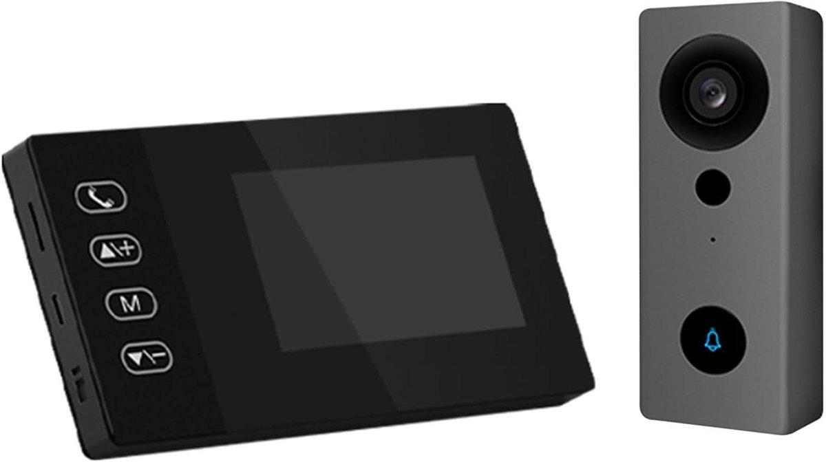 Videodeurbel Camera - Deurtelefoon Kit - Huisbeveiliging Thuis - 4.3 Inch IPS Scherm - Niet van toepassing - Zwart