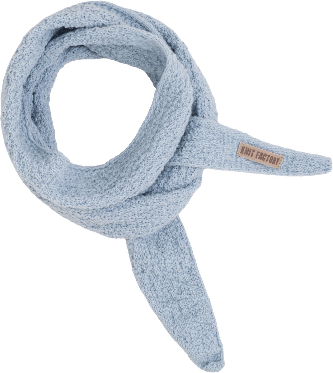 Knit Factory Sana Hals Sjaaltje - Celeste - 125x10 cm