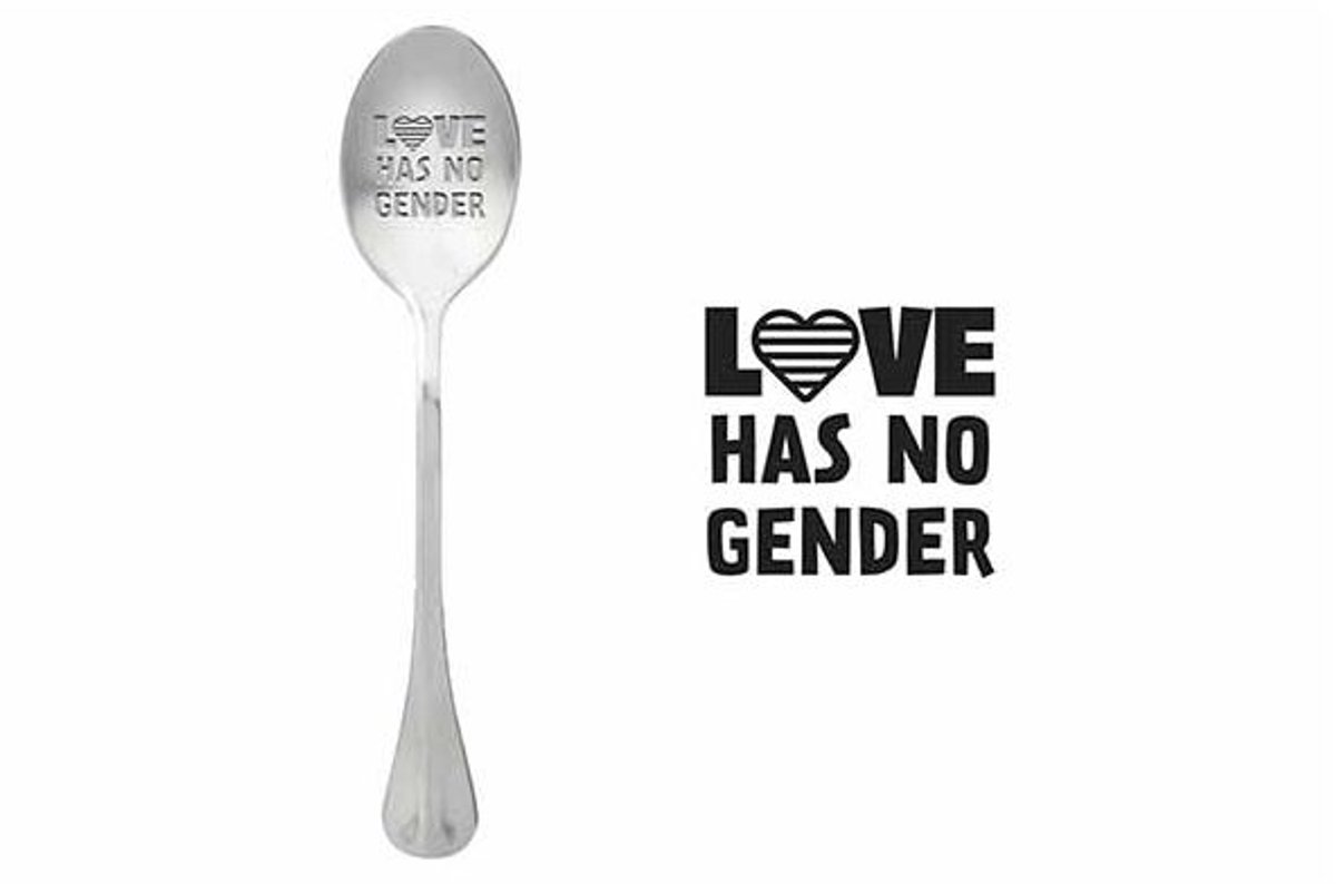 One Message Spoon Set6 Love Has No Gender