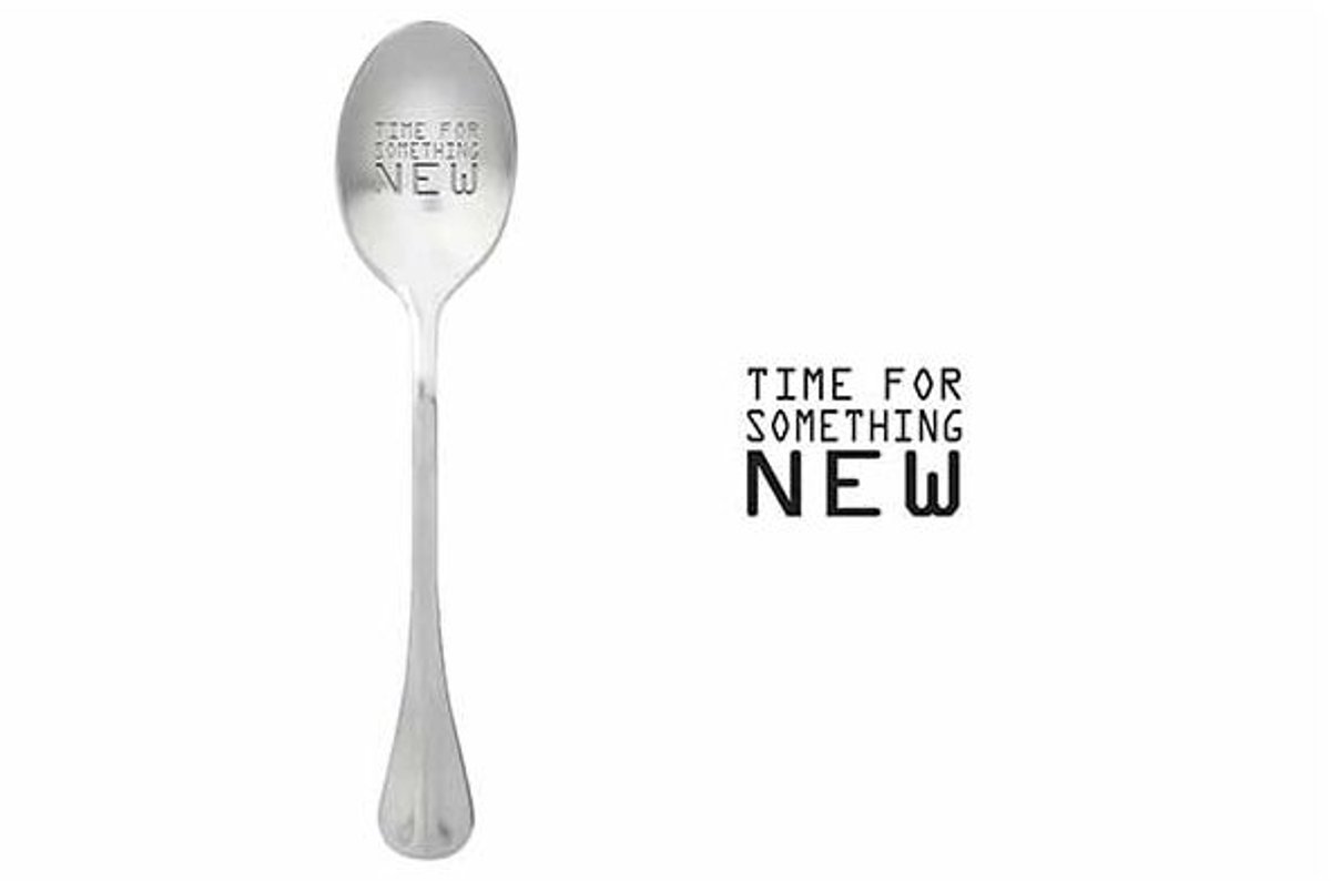 One Message Spoon Set6 Time For Something New